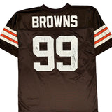 Cleveland Browns Logo Athletics Nfl Football Jersey - Medium Brown Polyester