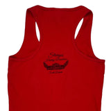 Harley Davidson Graphic Tank Top - Large Red Cotton