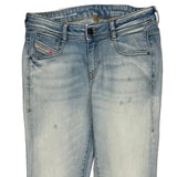 Diesel Flared Jeans - 30W UK 8 Light Wash Cotton