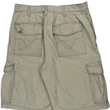 Levis Cargo Shorts - 33W 11L Beige Cotton