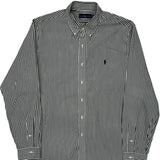 Ralph Lauren Striped Shirt - XL Black & White Cotton