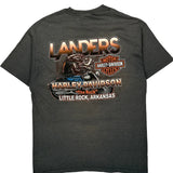 Iron Rebel Harley Davidson Graphic T-Shirt - Large Grey Cotton Blend