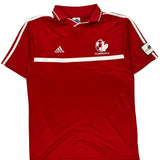 Plessisville Adidas Football Shirt - Medium Red Polyester
