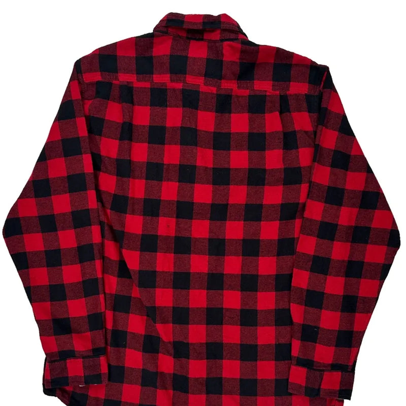 Lee Checked Flannel Shirt - XL Black Cotton