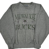 Milwaukee Bucks Lee Sport Nba Sweatshirt - Large Gray Cotton