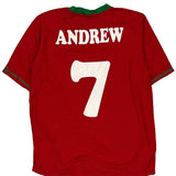 Age 13-15 2012 Portugal Home Nike Football Shirt - XL Red Polyester