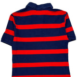 Age 10-12 Polo By Ralph Lauren Striped Polo Shirt - Medium Red Cotton