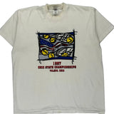Ohio State Championships Fruit Of The Loom Graphic T-Shirt - 2XL White Cotton Blend