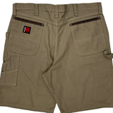 Wrangler Carpenter Shorts - 36W 10L Khaki Cotton