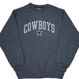 Dallas Cowboys Pro Player Nfl Sweatshirt - Large Gray Polyester Blend