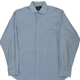 Polo By Ralph Lauren Striped Shirt - Large Blue Cotton