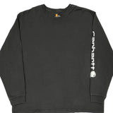 Carhartt Long Sleeve T-Shirt - 2XL Black Cotton