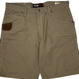 Wrangler Carpenter Shorts - 36W 10L Khaki Cotton