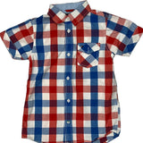 Age 6 Tommy Hilfiger Checked Short Sleeve Shirt - Small Multicoloured Cotton