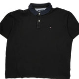Tommy Hilfiger Polo Shirt - 2XL Black Cotton