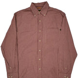 Timberland Checked Shirt - Medium Red Cotton