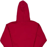 Tommy Jeans Spellout Hoodie - Small Red Cotton