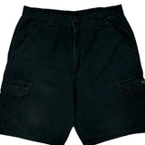 Wrangler Cargo Shorts - 32W 10L Black Cotton