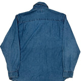 Mead Eye Care Wrangler Denim Shirt - Medium Blue Cotton