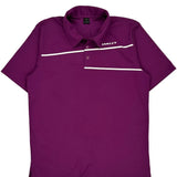 Oakley Polo Shirt - Large Purple Polyester