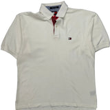 Tommy Hilfiger Polo Shirt - XL White Cotton