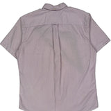 Tommy Hilfiger Striped Short Sleeve Shirt - Medium Pink Cotton