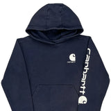 Age 10-12 Carhartt Hoodie - Medium Navy Cotton Blend