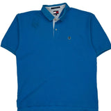 Tommy Hilfiger Polo Shirt - XL Blue Cotton