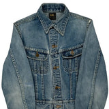 California Patches Lee Graphic Denim Jacket - Small Blue Denim