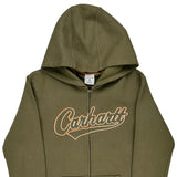Age 10-12 Carhartt Hoodie - Medium Green Cotton Blend