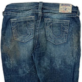 True Religion Slim Fit Jeans - 34W 30L Dark Wash Cotton