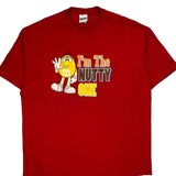 Nutty One M&M Graphic T-Shirt - 2XL Red Cotton