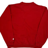 Wisconsin Badgers Starter College Sweatshirt - Large Red Cotton Blend