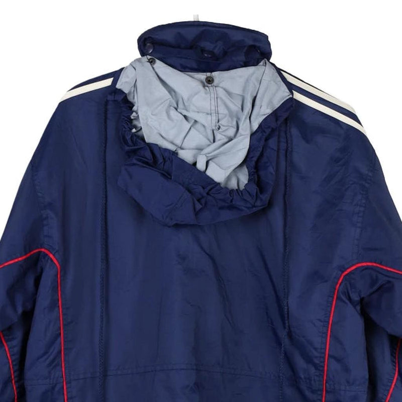Age 16-18 Adidas Jacket - XL Navy Nylon