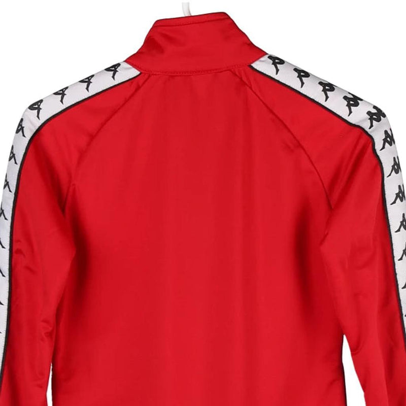 Age 10-12 Kappa Track Jacket - Small Red Polyester