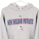 Vintage grey New England Patriots Nfl Hoodie - mens large
