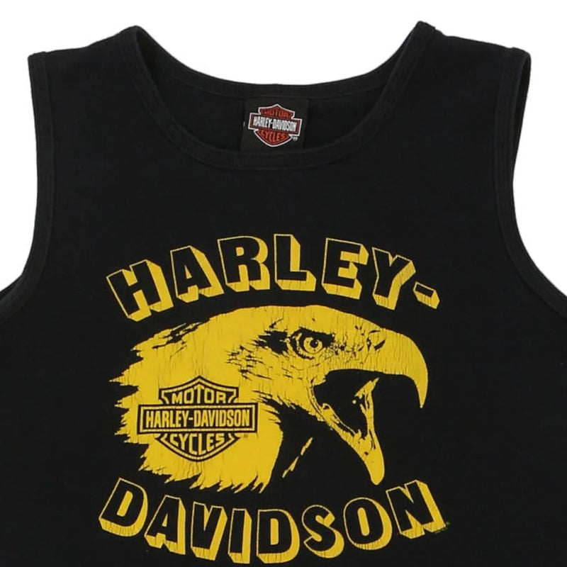 Vintage black Atlanta Georgia Harley Davidson Top - womens small