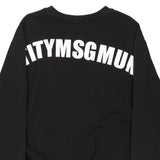 Msgm Sweatshirt - Small Black Cotton