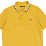Napapijri Polo Shirt - Large Yellow Cotton