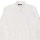 Vintage white Gold Dolce & Gabbana Shirt - mens medium