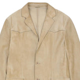 Vintage beige Bottega Veneta Suede Jacket - mens large