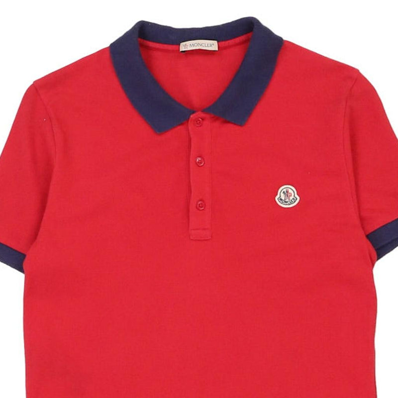 Vintage red Age 14 Moncler Polo Shirt - boys medium
