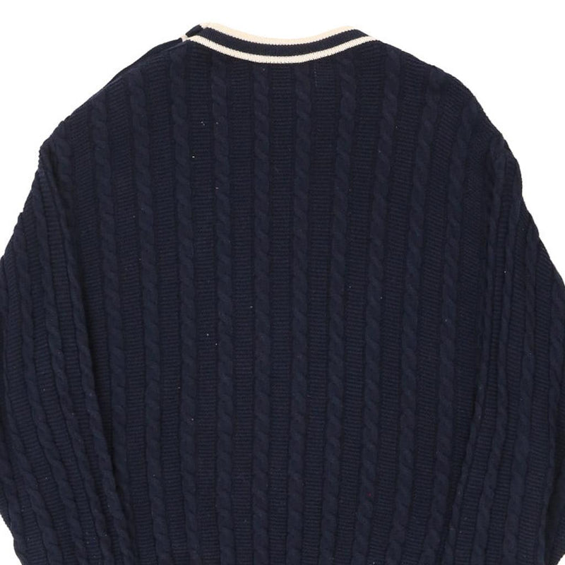 Vintage navy Benetton Jumper - mens x-large