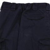 Kaama Cargo Trousers - 32W 30L Navy Cotton Blend
