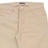 Trussardi Trousers - 30W UK 8 Beige Cotton