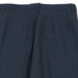 Benetton Trousers - 26W UK 6 Navy Cotton