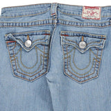 Joey Big T Made in USA True Religion Denim Shorts - 28W UK 4 Blue Cotton