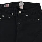 True Religion Skinny Jeans - 27W UK 6 Black Cotton
