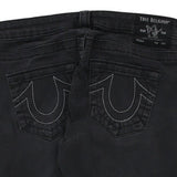 True Religion Skinny Jeans - 28W UK 4 Black Cotton