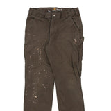 Carhartt Carpenter Trousers - 34W 30L Khaki Cotton